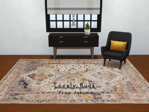 Mix Lovely Rugs by Ashuria - The Sims 4 Custom Content
