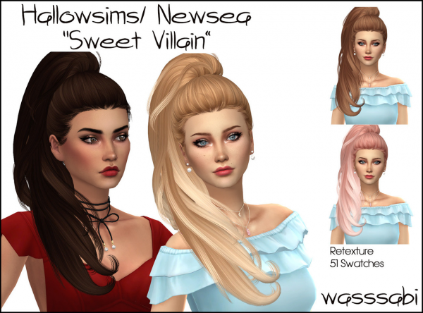 Alpha Hallowsims Newsea Sweet Villain Retexture by simsfinds - The Sims 4 Custom Content