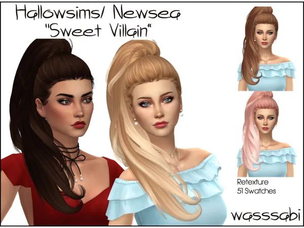 Alpha Hallowsims Newsea Sweet Villain Retexture by [wasssabi] - The Sims 4 Custom Content