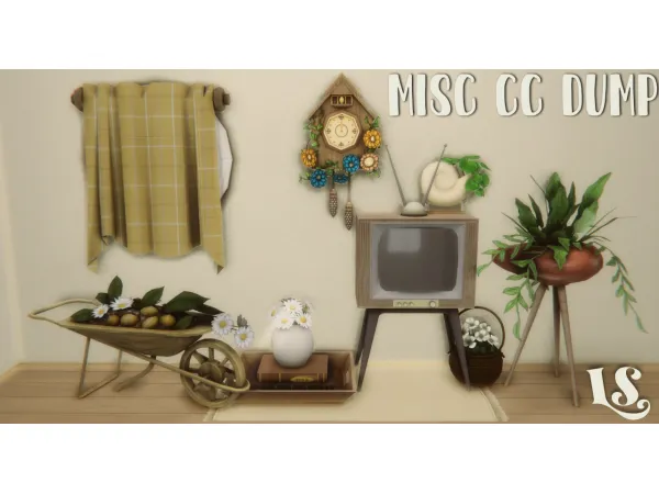 Maxis Match Misc Dump by Lustrousims - The Sims 4 Custom Content