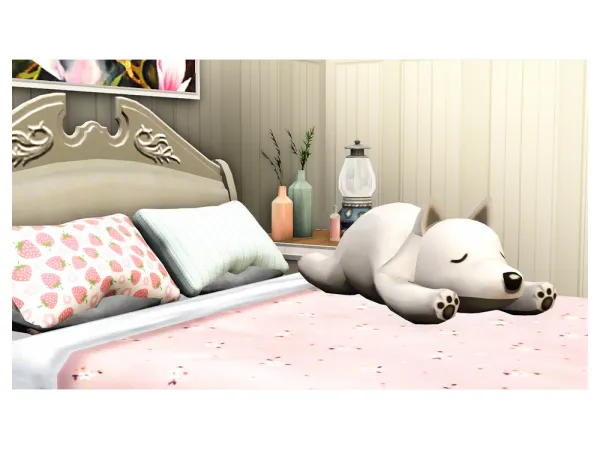 4t3 Blarffys Sleepy Wolf Plushie Conversion - The Sims 3 Custom Content