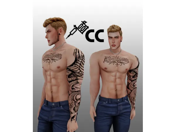 Mix Tattoo Handler by fccreator - The Sims 4 Custom Content