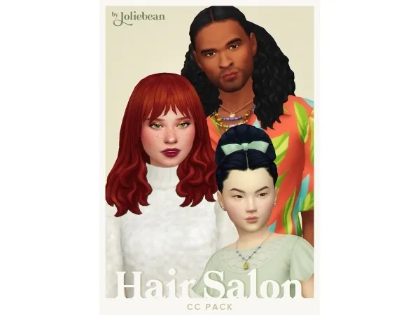 Maxis Match Hair Salon Set by Joliebean - The Sims 4 Custom Content