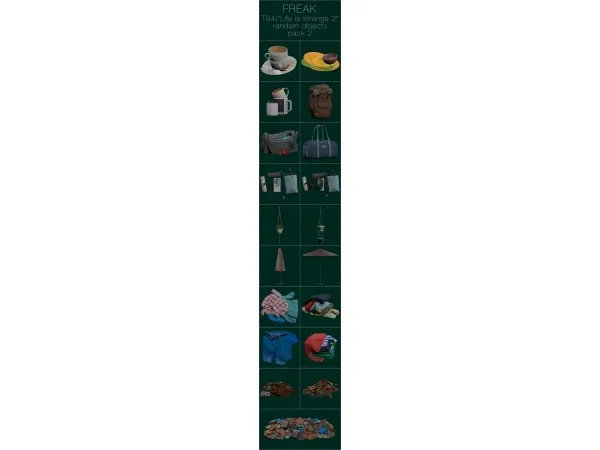 Alpha Freak [life is strange 2] random objects pack 2 - The Sims 4 Custom Content