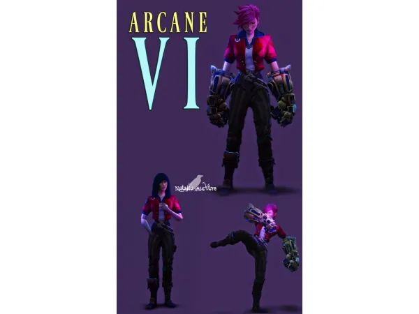 Mix VI Arcane set Auditore by Natalia - The Sims 4 Custom Content