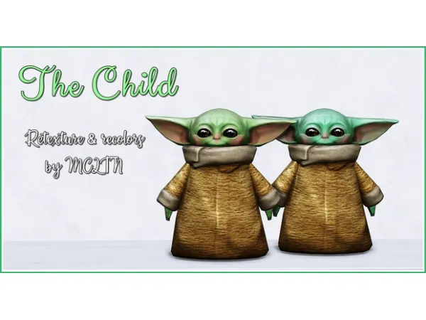 Maxis Match STAR WARS GROGU RETEXTURE RECOLORS by Moonchild - The Sims 4 Custom Content
