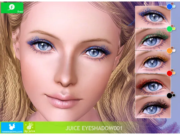 Juice EYESHADOW001 by NewSea - The Sims 3 Custom Content