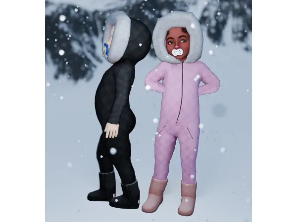 Alpha Toddler Ski Suit by simmerkatex - The Sims 4 Custom Content