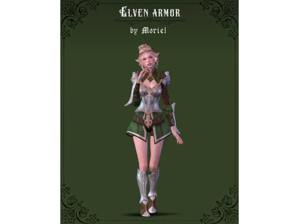 Alpha Elven armor by - The Sims 4 Custom Content