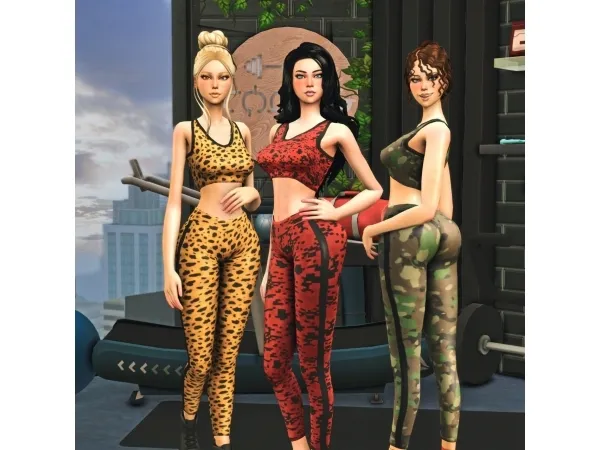 Maxis Match Jesse Workout Suit by UTOPYA_cc - The Sims 4 Custom Content