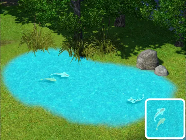 Koifish Pond Terrain Paint - The Sims 3 Custom Content