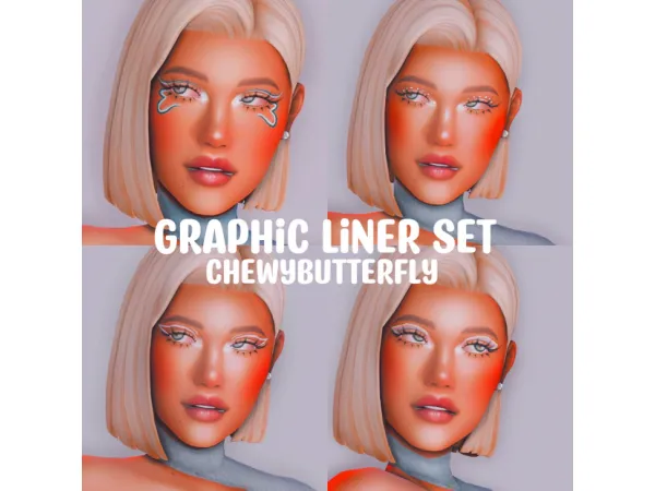 Graphic liner set by chewybutterfly
