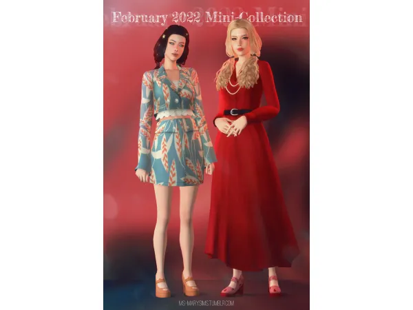 Maxis Match February 2022 Mini Collection 13 items by msmarysims - The Sims 4 Custom Content