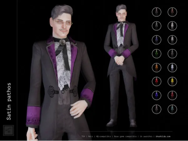 Alpha Satin pathos - The Sims 4 Custom Content
