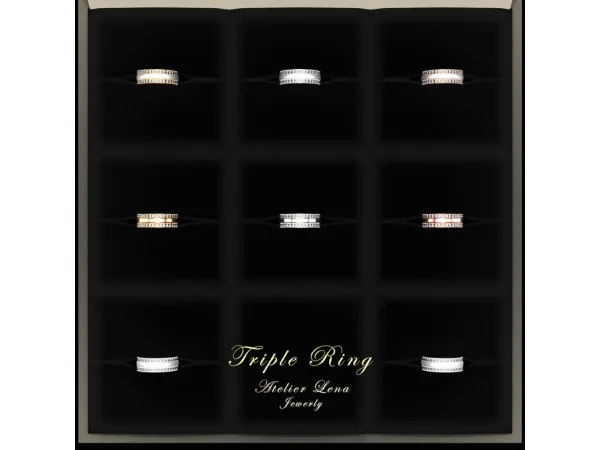 [Atelier Lena] Triple Ring Set (F/M)