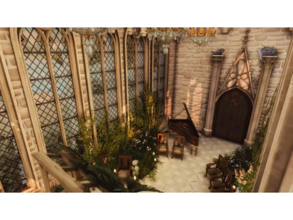 Mix The Abandoned Chapel by honeybella - The Sims 4 Custom Content
