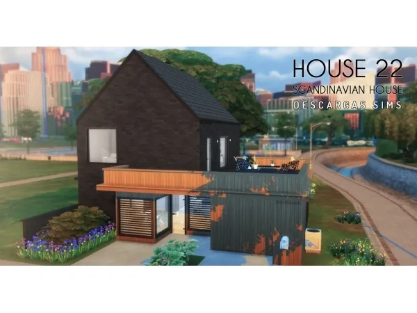 Maxis Match Scandinavian House - The Sims 4 Custom Content