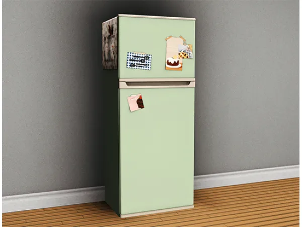 Sims KKB Covered Vintage Refrigerator - The Sims 3 Custom Content