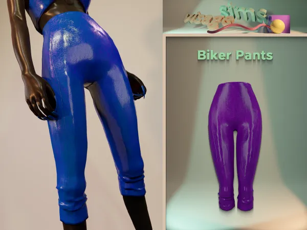 Alpha Biker Pants by v1s4g3 - The Sims 4 Custom Content