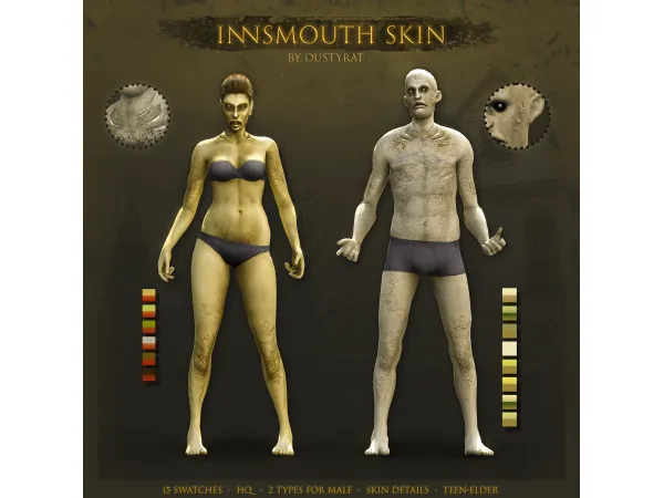 Alpha H P LOVECRAFT TRIBUTE (PART 2) INNSMOUTH EDITION by dustyrat - The Sims 4 Custom Content