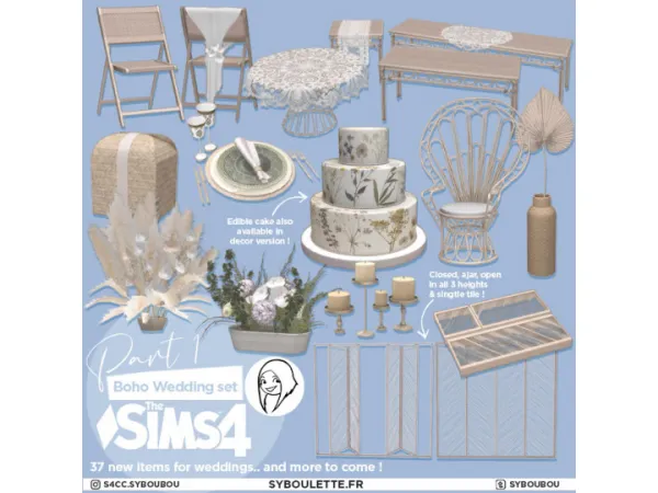 Boho Wedding set - PART 1