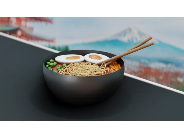 Alpha Japanese Food Decor by simmerkatex - The Sims 4 Custom Content