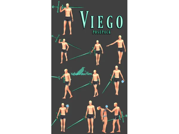 Mix Viego posepack Auditore by simsfinds - The Sims 4 Custom Content