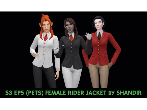 Maxis Match Riding Jacket - The Sims 4 Custom Content