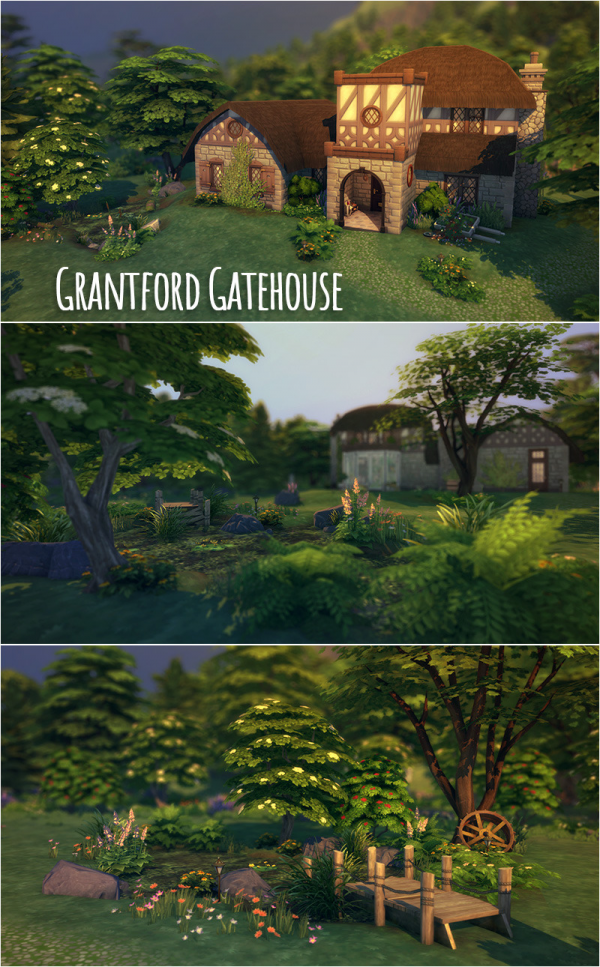 Maxis Match Grantford Gatehouse by simsfinds - The Sims 4 Custom Content