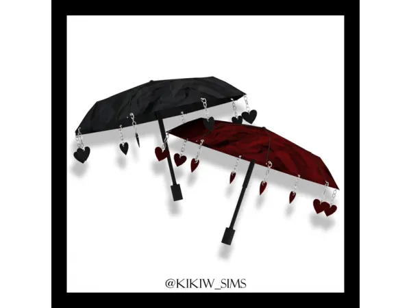 Mix [KIKIW] simple umbrella (ACCPOSE) - The Sims 4 Custom Content