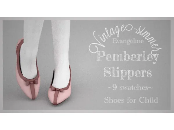 Alpha Pemberley Slipperss - The Sims 4 Custom Content