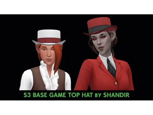 Maxis Match Top Hat - The Sims 4 Custom Content