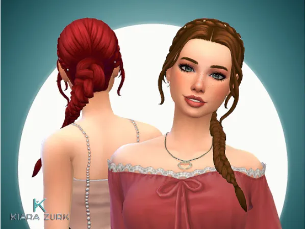 Maxis Match Wedding Braid - The Sims 4 Custom Content