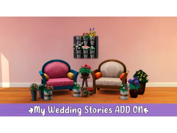 Maxis Match My Wedding Stories ADD ON by xSavannahx987 - The Sims 4 Custom Content