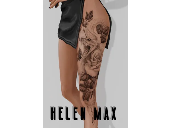 Mix tattoo 07 by helen max - The Sims 4 Custom Content