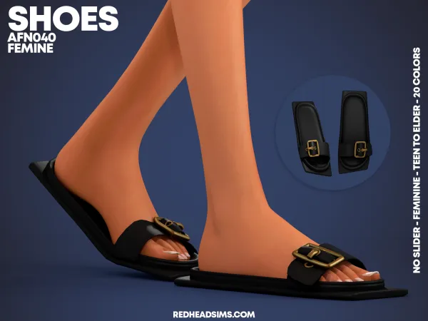 Alpha AF SHOES N040 NO SLIDER - The Sims 4 Custom Content