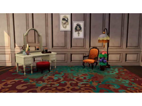 Maxis Match Boiserie wallpaper by xSavannahx987 - The Sims 4 Custom Content