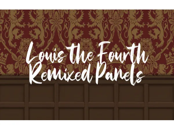 Maxis Match [ ] Louis the Fourth Remixed Panel Recolors by AnachroSims - The Sims 4 Custom Content