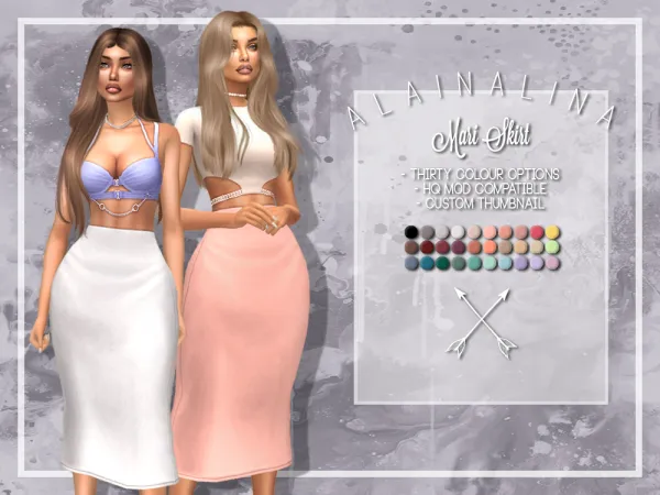 Maxis Match Mari Skirt - The Sims 4 Custom Content