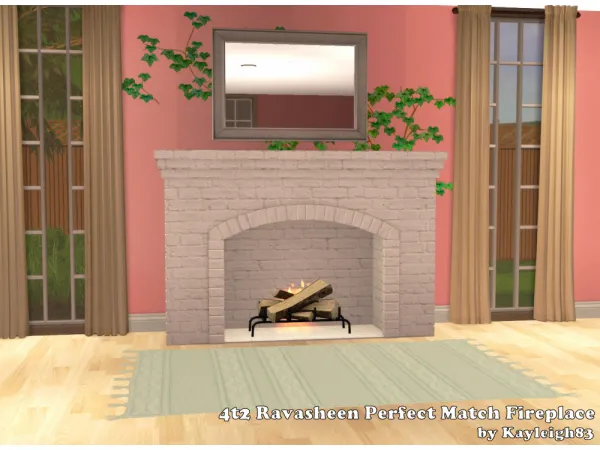 Ravasheens Perfect Match fireplace - The Sims 2 Custom Content