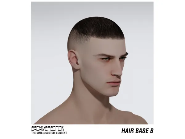 Alpha Hair Base V1 For by TERFEARRENCE - The Sims 4 Custom Content