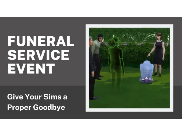 Maxis Match Funeral Service Event by flauschtrud - The Sims 4 Custom Content