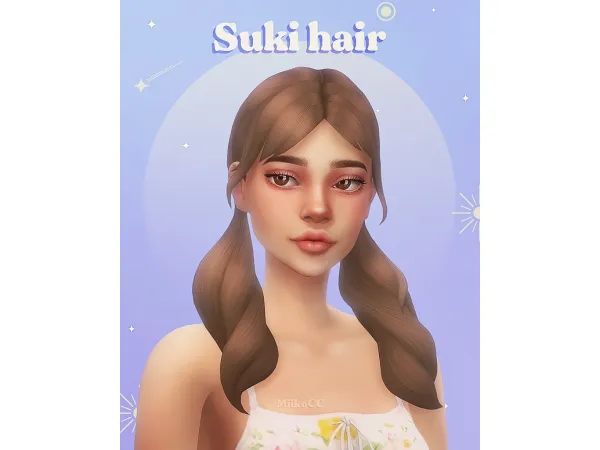 Maxis Match Suki hair by Miiko - The Sims 4 Custom Content