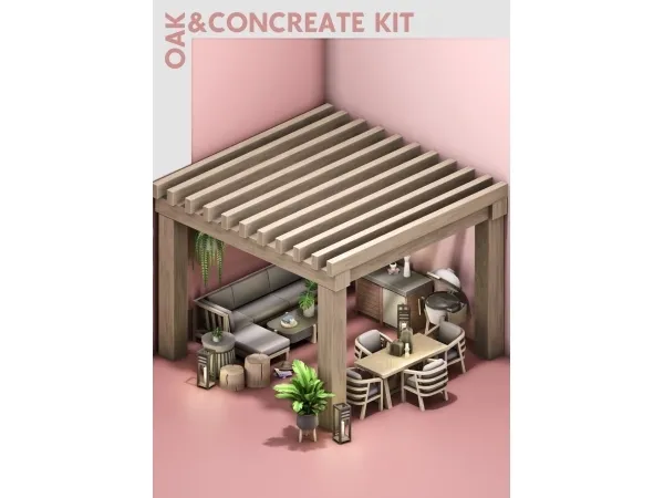 Oak&Concrete Patio Kit!  by S-imagination