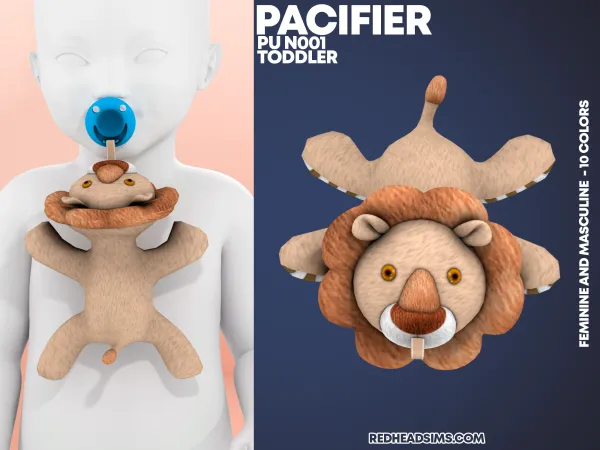 Alpha PU PACIFIER N001 - The Sims 4 Custom Content