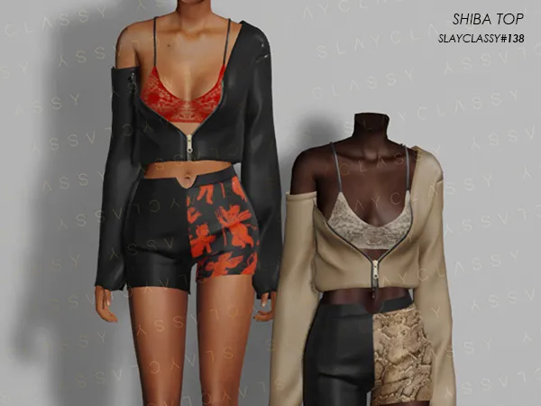 Alpha SC138 SHIBA JACKET SET - The Sims 4 Custom Content