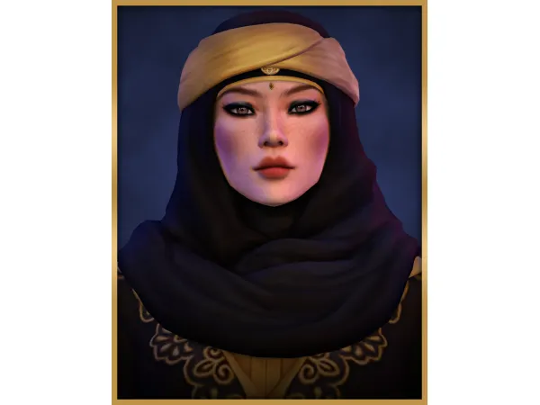 Maxis Match Sultana Hijab The Simmer by Aladdin - The Sims 4 Custom Content