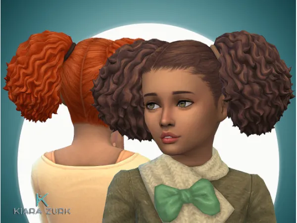 Maxis Match Tracy Pigtails for Girls - The Sims 4 Custom Content