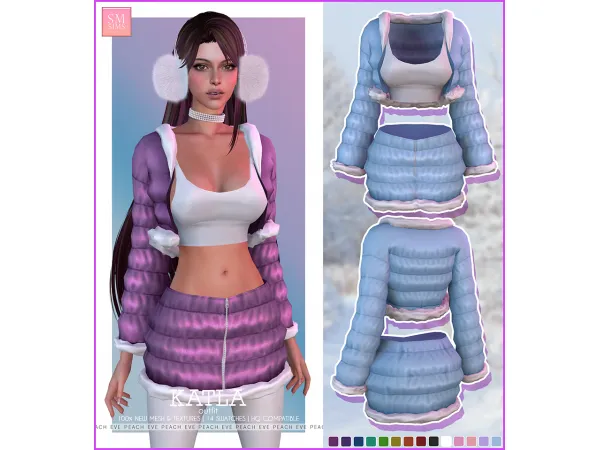 Alpha Katla Snow Outfit - The Sims 4 Custom Content