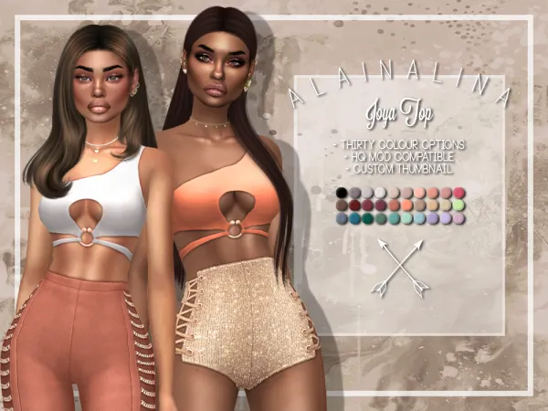 Maxis Match Joya Top by alainalina - The Sims 4 Custom Content